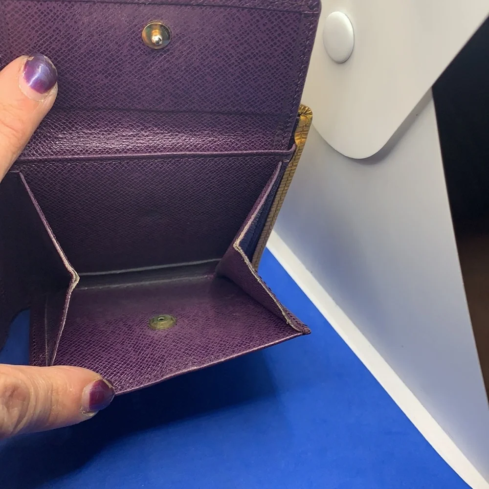 Louis Vuitton vintage‎ Epi leather wallet yellow purple